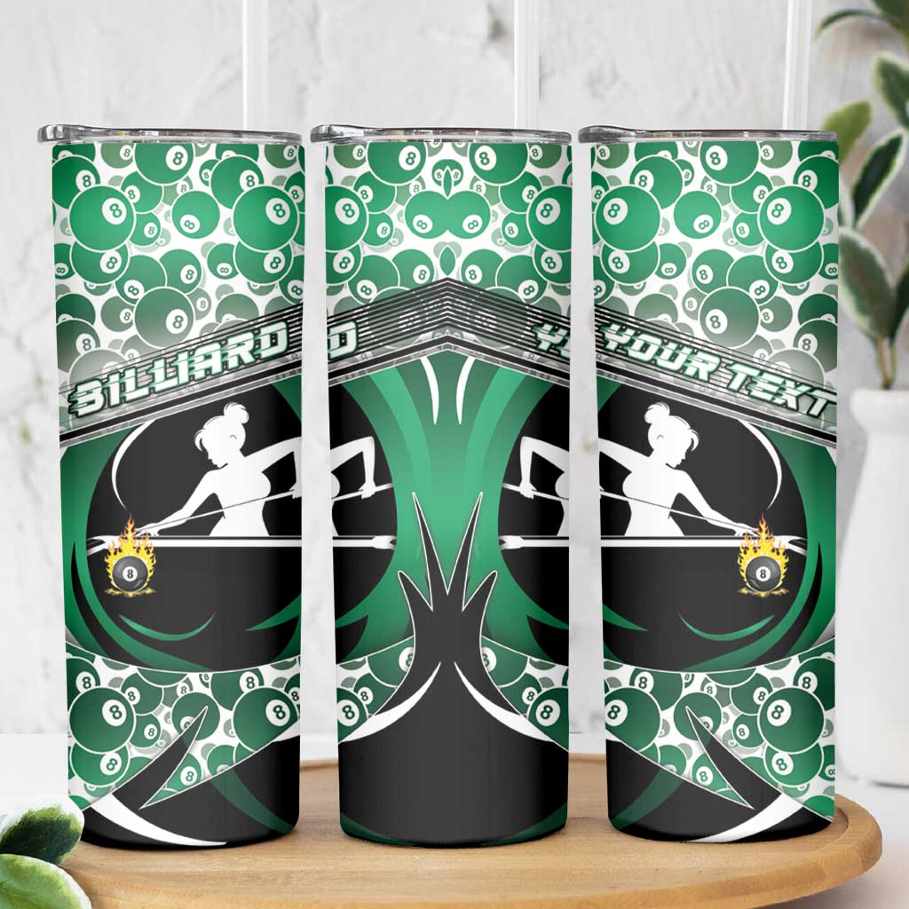 Personalized Billiards Skinny Tumbler Master Of The Cue