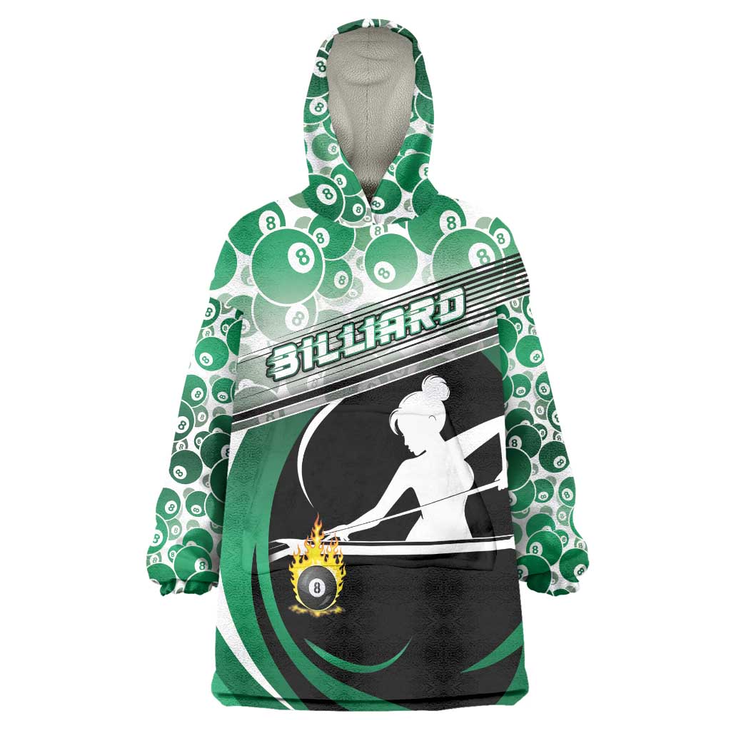 Personalized Billiards Wearable Blanket Hoodie Master Of The Cue