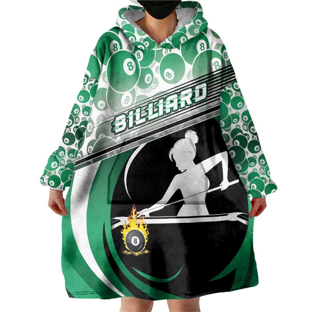 Personalized Billiards Wearable Blanket Hoodie Master Of The Cue
