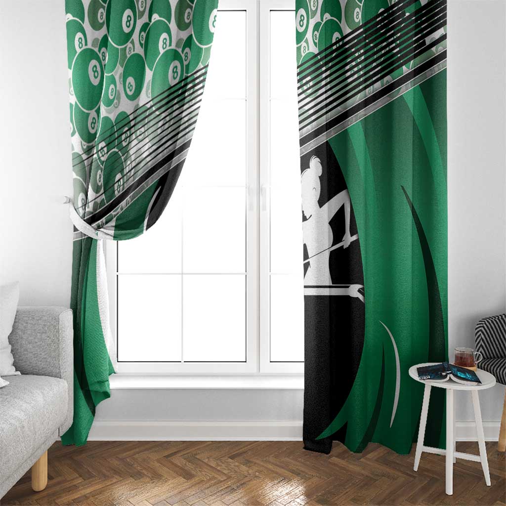 Billiards Window Curtain Master Of The Cue