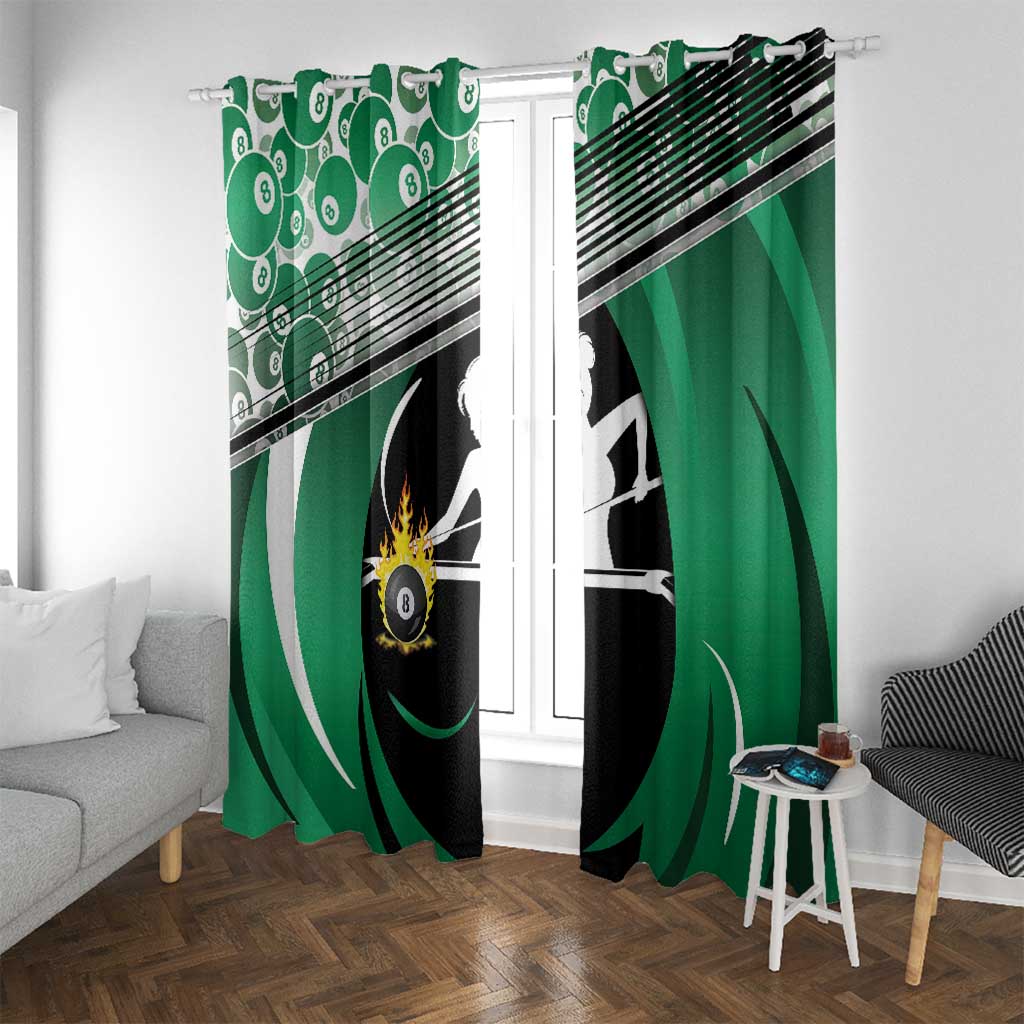 Billiards Window Curtain Master Of The Cue