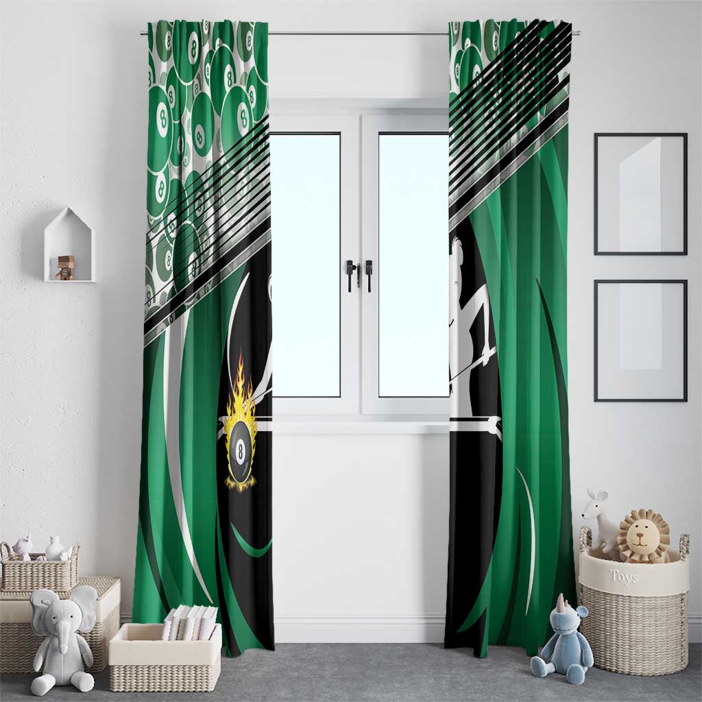 Billiards Window Curtain Master Of The Cue
