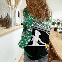 Personalized Billiards Women Casual Shirt Master Of The Cue