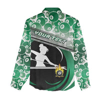 Personalized Billiards Women Casual Shirt Master Of The Cue