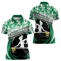 Personalized Billiards Women Polo Shirt Master Of The Cue