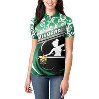 Personalized Billiards Women Polo Shirt Master Of The Cue