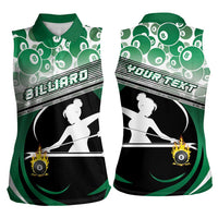 Personalized Billiards Women Sleeveless Polo Shirt Master Of The Cue