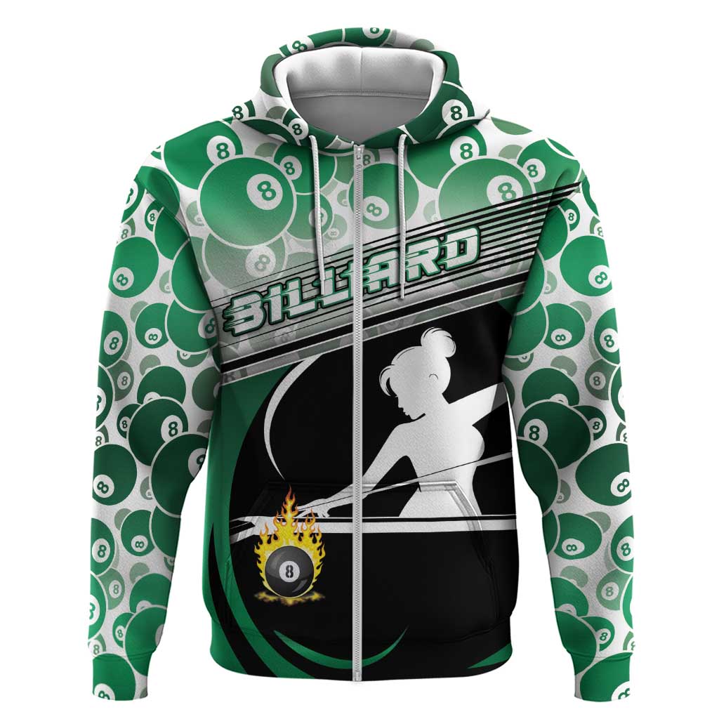 Personalized Billiards Zip Hoodie Master Of The Cue