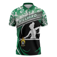 Personalized Billiards Zipper Polo Shirt Master Of The Cue