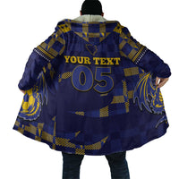 Custom Bosnia And Herzegovina Football Cloak Fierce Dragon National Stars With Checker Patterns