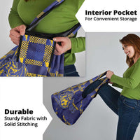 Custom Bosnia And Herzegovina Football Grocery Bag Fierce Dragon National Stars With Checker Patterns