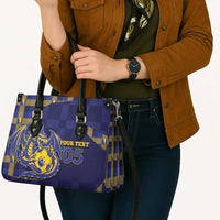 Custom Bosnia And Herzegovina Football Leather Bag Fierce Dragon National Stars With Checker Patterns