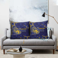 Custom Bosnia And Herzegovina Football Pillow Cover Fierce Dragon National Stars With Checker Patterns