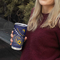 Custom Bosnia And Herzegovina Football Tumbler Cup Fierce Dragon National Stars With Checker Patterns