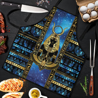 Egyptian Goddess Hathor Apron Galaxy Ancient Mythology Sun Disk Cow Horn