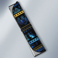 Egyptian Goddess Hathor Auto Sun Shade Galaxy Ancient Mythology Sun Disk Cow Horn