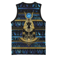 Egyptian Goddess Hathor Basketball Jersey Galaxy Ancient Mythology Sun Disk Cow Horn
