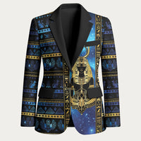 Egyptian Goddess Hathor Blazer Galaxy Ancient Mythology Sun Disk Cow Horn