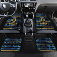 Egyptian Goddess Hathor Car Mats Galaxy Ancient Mythology Sun Disk Cow Horn