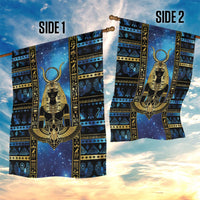 Egyptian Goddess Hathor Garden Flag Galaxy Ancient Mythology Sun Disk Cow Horn