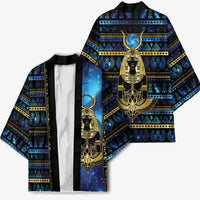 Egyptian Goddess Hathor Kimono Galaxy Ancient Mythology Sun Disk Cow Horn