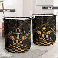 Egyptian Goddess Bastet Laundry Basket Ancient Mythology Sacred Black Cat
