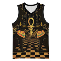 Egyptian Goddess Bastet Basketball Jersey Ancient Mythology Sacred Black Cat