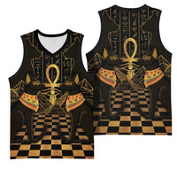 Egyptian Goddess Bastet Basketball Jersey Ancient Mythology Sacred Black Cat