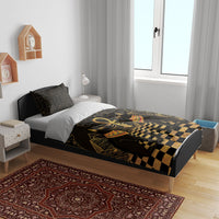 Egyptian Goddess Bastet Bedding Set Ancient Mythology Sacred Black Cat