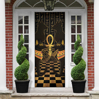 Egyptian Goddess Bastet Door Cover Ancient Mythology Sacred Black Cat