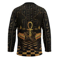 Egyptian Goddess Bastet Hockey Jersey Ancient Mythology Sacred Black Cat