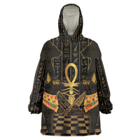Egyptian Goddess Bastet Kid Wearable Blanket Hoodie Ancient Mythology Sacred Black Cat