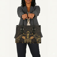 Egyptian Goddess Bastet Leather Bag Ancient Mythology Sacred Black Cat
