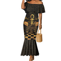 Egyptian Goddess Bastet Mermaid Dress Ancient Mythology Sacred Black Cat