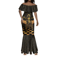 Egyptian Goddess Bastet Mermaid Dress Ancient Mythology Sacred Black Cat
