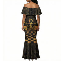 Egyptian Goddess Bastet Mermaid Dress Ancient Mythology Sacred Black Cat