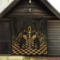 Egyptian Goddess Bastet Quilt Ancient Mythology Sacred Black Cat