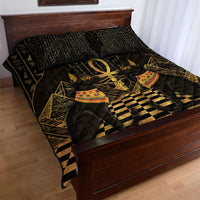 Egyptian Goddess Bastet Quilt Bed Set Ancient Mythology Sacred Black Cat