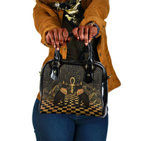 Egyptian Goddess Bastet Shoulder Handbag Ancient Mythology Sacred Black Cat