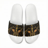 Egyptian Goddess Bastet Slide Sandals Ancient Mythology Sacred Black Cat