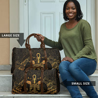Egyptian Goddess Bastet Travel Bag Ancient Mythology Sacred Black Cat