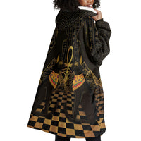 Egyptian Goddess Bastet Wearable Blanket Hoodie Ancient Mythology Sacred Black Cat