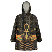 Egyptian Goddess Bastet Wearable Blanket Hoodie Ancient Mythology Sacred Black Cat