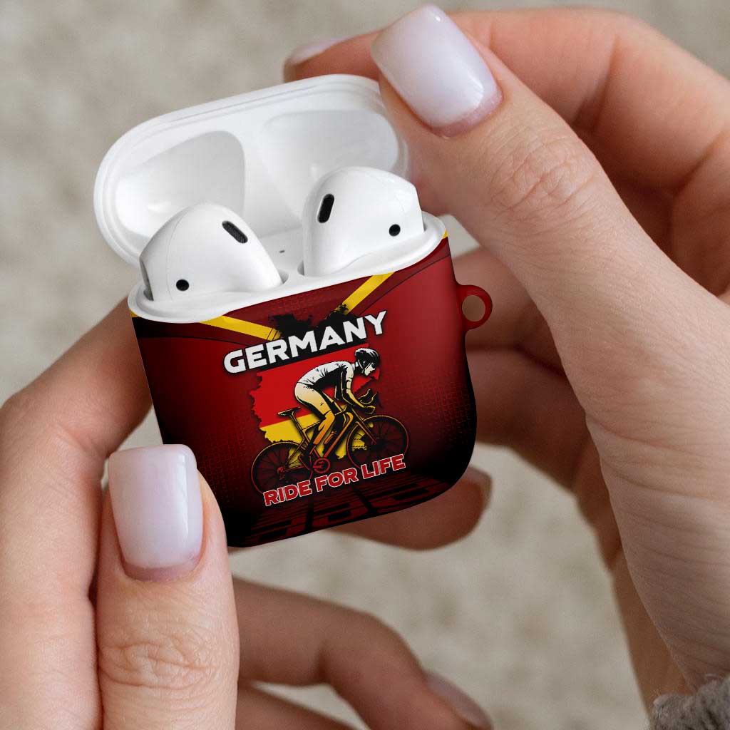 Germany Cycling AirPods Case Ride For Life - Wonder Print Shop