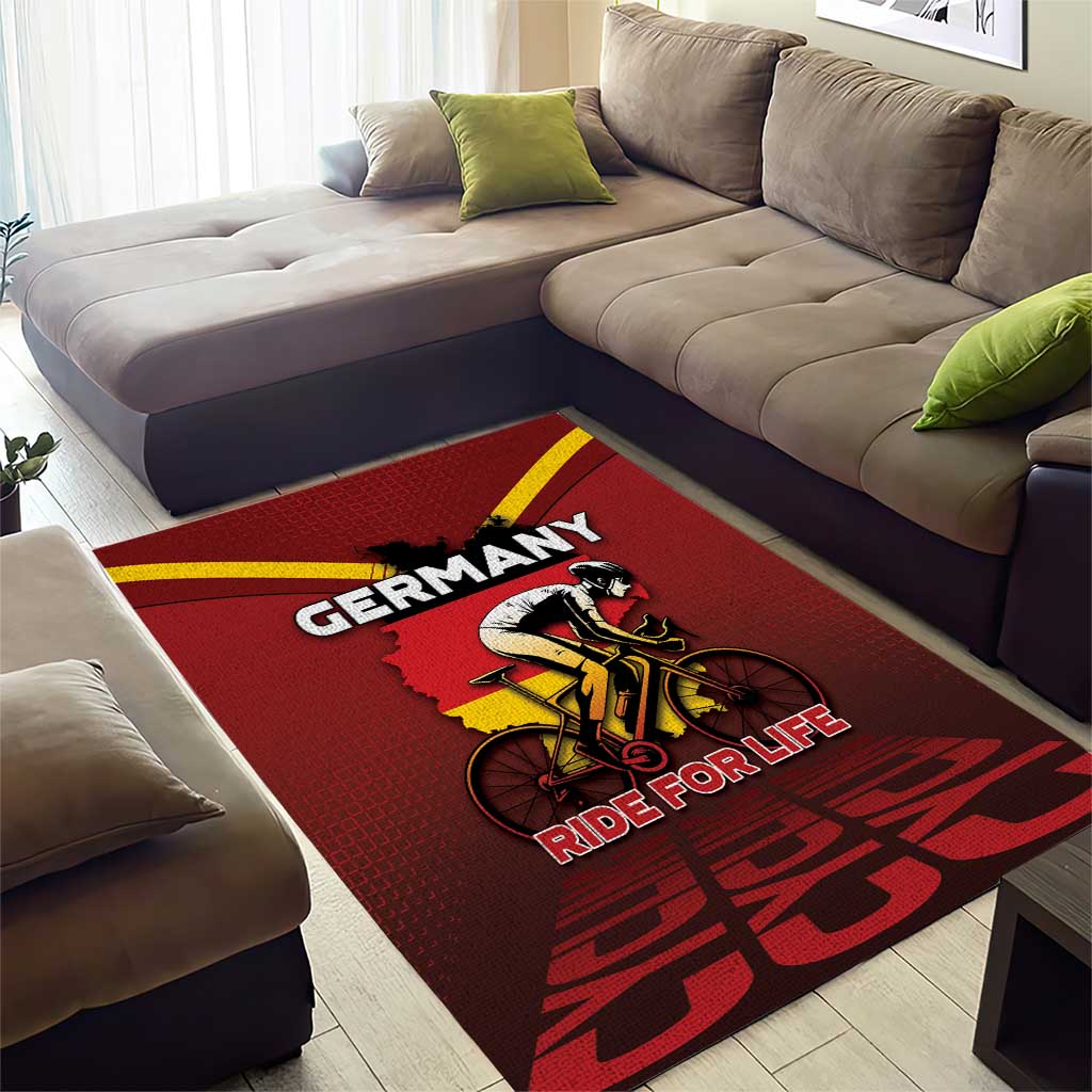 Germany Cycling Area Rug Ride For Life - Wonder Print Shop