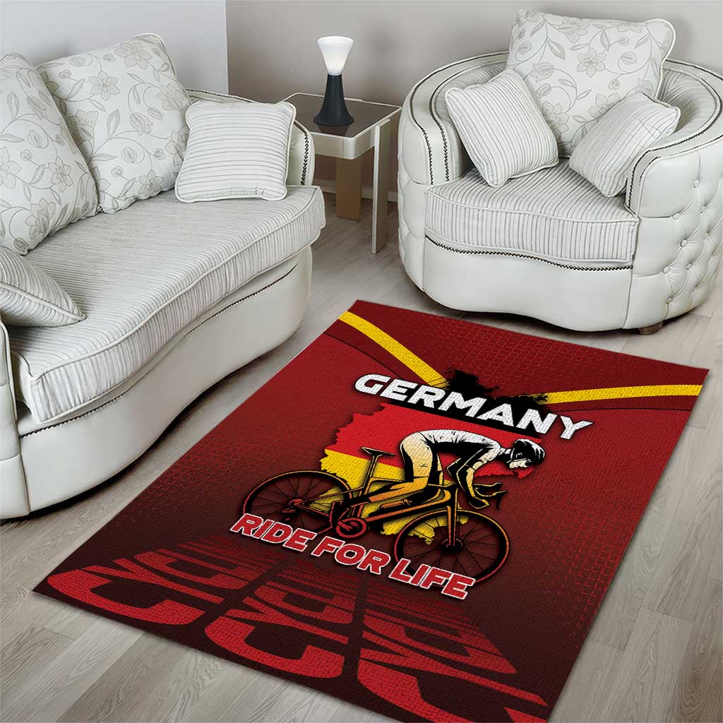 Germany Cycling Area Rug Ride For Life - Wonder Print Shop