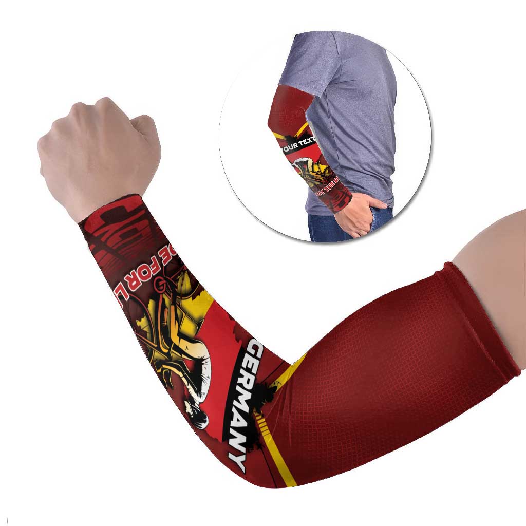 Personalized Germany Cycling Arm Sleeves Ride For Life - Wonder Print Shop