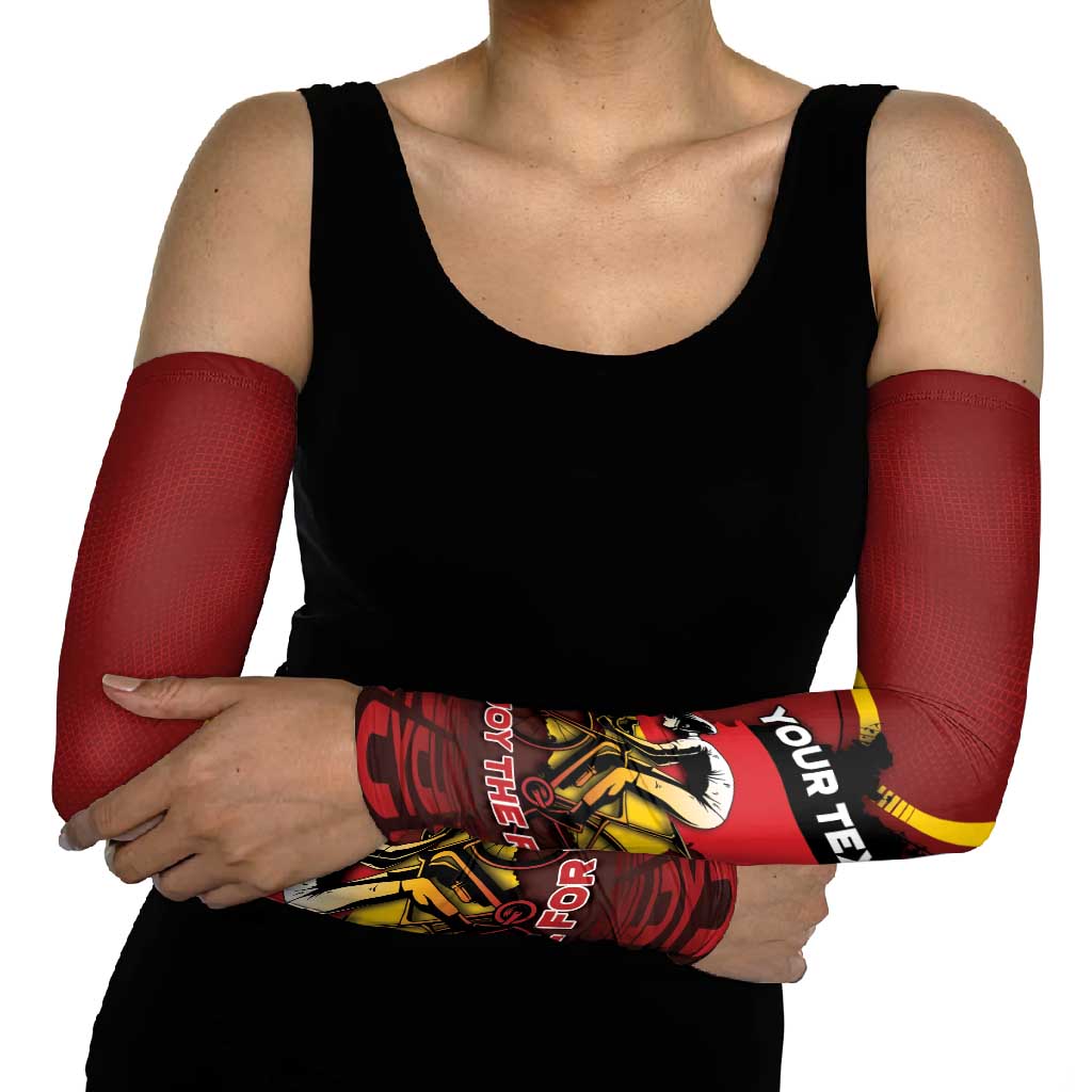 Personalized Germany Cycling Arm Sleeves Ride For Life - Wonder Print Shop
