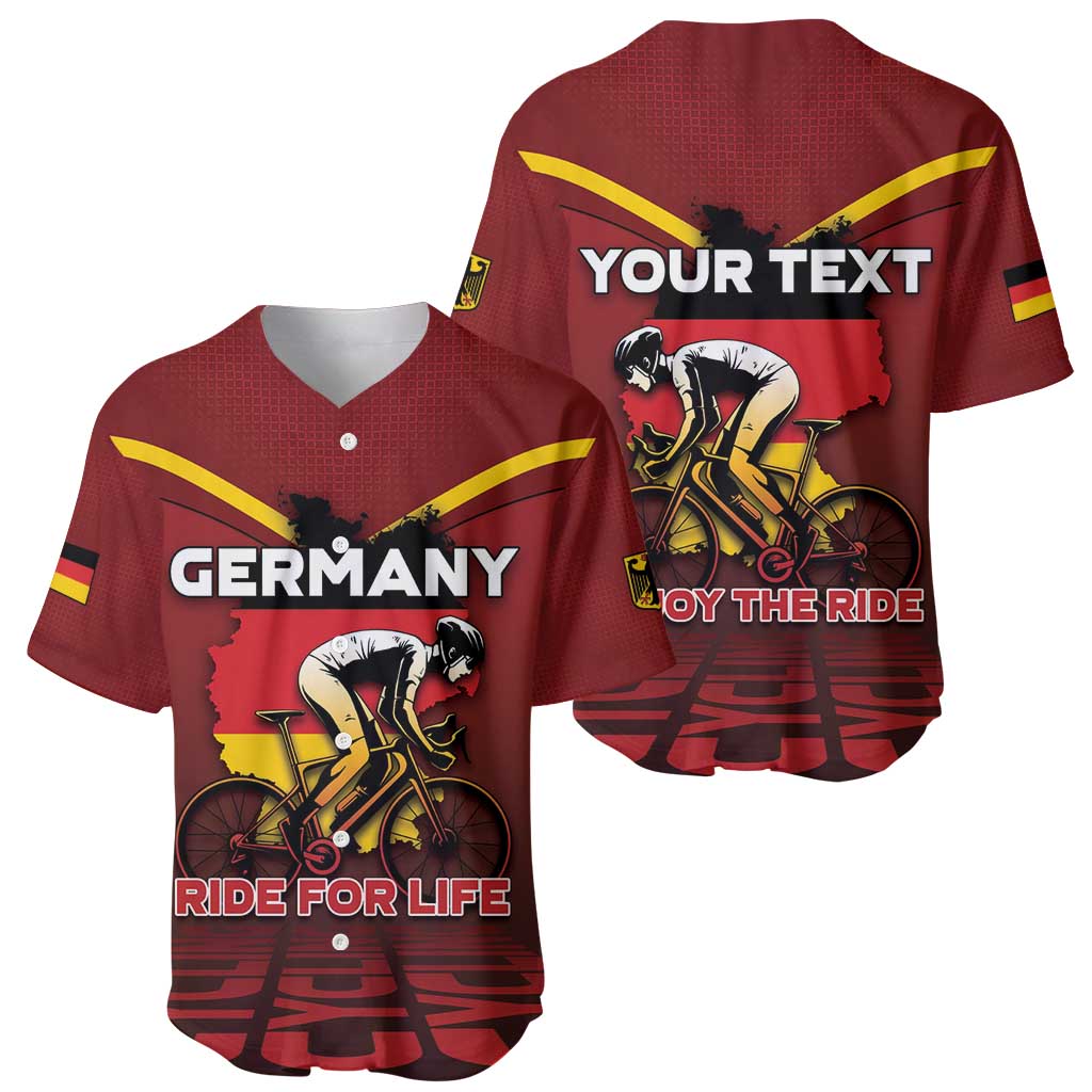 Personalized Germany Cycling Baseball Jersey Ride For Life - Wonder Print Shop