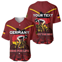 Personalized Germany Cycling Baseball Jersey Ride For Life - Wonder Print Shop